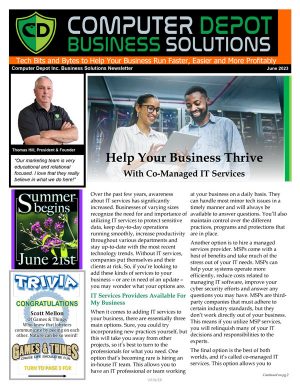 Computer Depot Business Solutions Newsletter