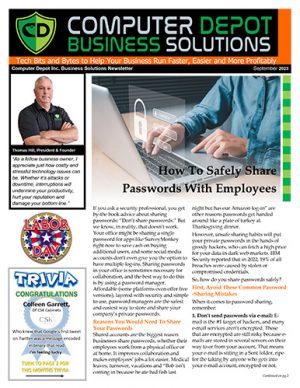 picture of september 2023 computer depot business solutions newsletter