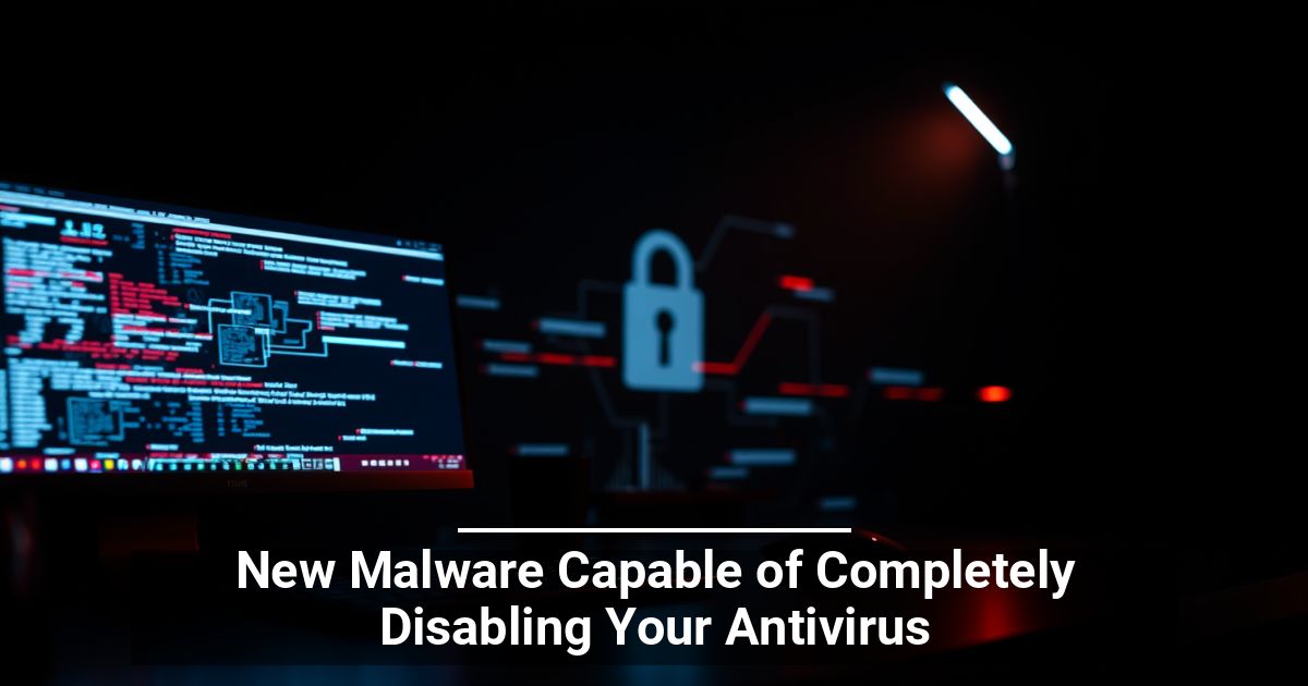 New Malware Capable of Disabling Your Antivirus