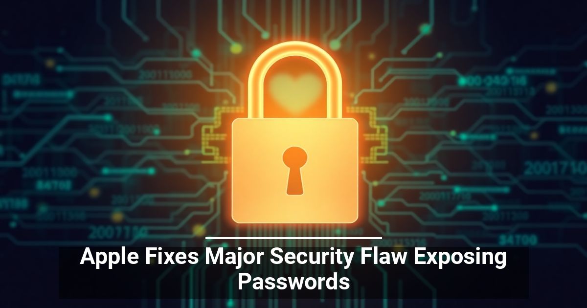 Apple Fixes Major Password Security Flaw