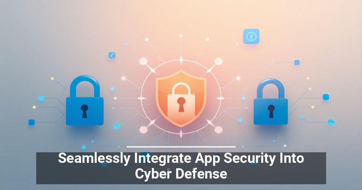 Integrate App Security Into Cyber Defense